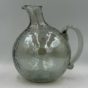 Behome Pebble Glass Iridescent Globe Pitcher